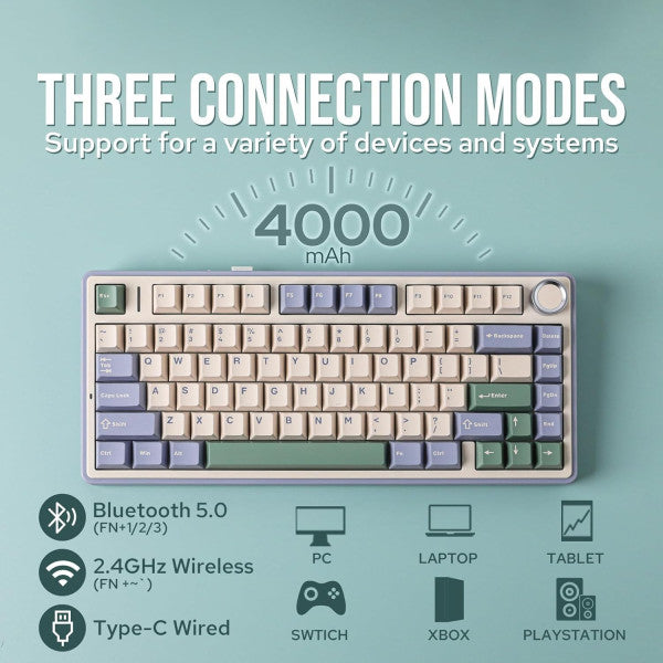 AULA F75 Cedar Green (Reaper Switch) AULA F75 Cedar Green (Reaper Switch)